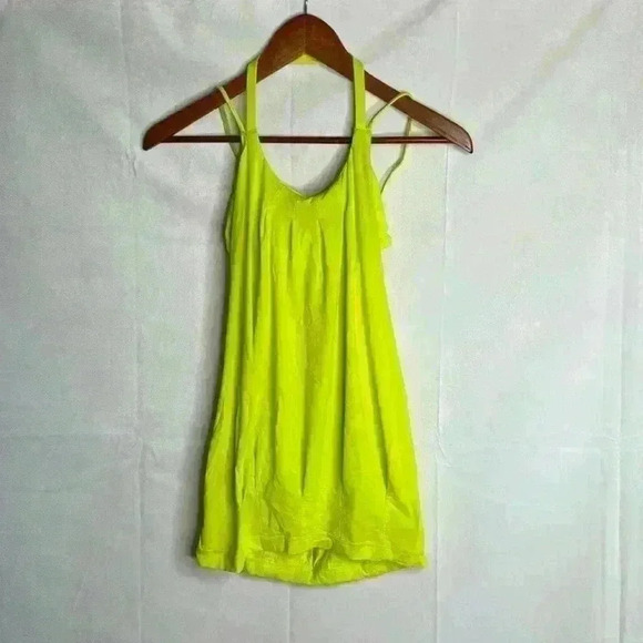 Lime  Green Lululemon yoga top - Picture 1 of 4